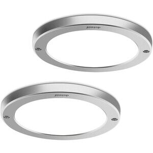 15W LED Flush Mounts, 2-Pack, 1200Lm, 4000K; Closets, Kitchens, Bedrooms.